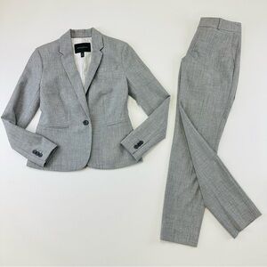Banana Republic light grey womens pants suit Size 00/0Petite professional office